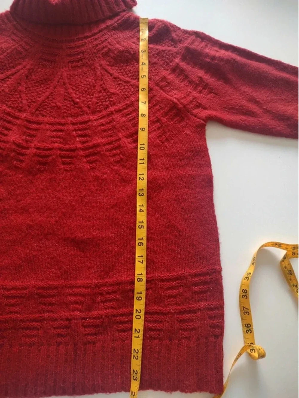 Maurices Red Knit Turtleneck Sweater Size M